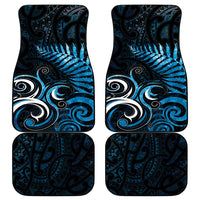 New Zealand Sea Week Car Mats Maori Wave Pattern Ocean Blue