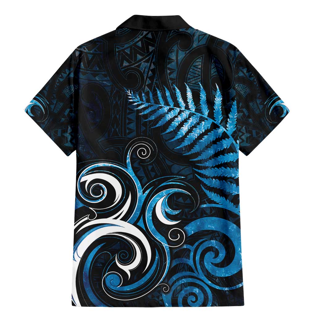 New Zealand Sea Week Family Matching Mermaid Dress and Hawaiian Shirt Maori Wave Pattern Ocean Blue LT05 - Polynesian Pride