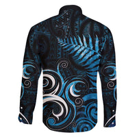 New Zealand Sea Week Family Matching Mermaid Dress and Hawaiian Shirt Maori Wave Pattern Ocean Blue LT05 - Polynesian Pride