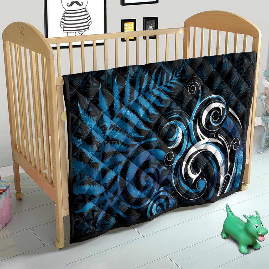 New Zealand Sea Week Quilt Maori Wave Pattern Ocean Blue LT05 - Polynesian Pride