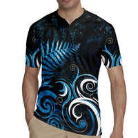New Zealand Sea Week Rugby Jersey Maori Wave Pattern Ocean Blue LT05 - Polynesian Pride