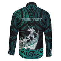 Personalised New Zealand Waka Racing Family Matching Mermaid Dress and Hawaiian Shirt Maori Warriors LT05 - Polynesian Pride