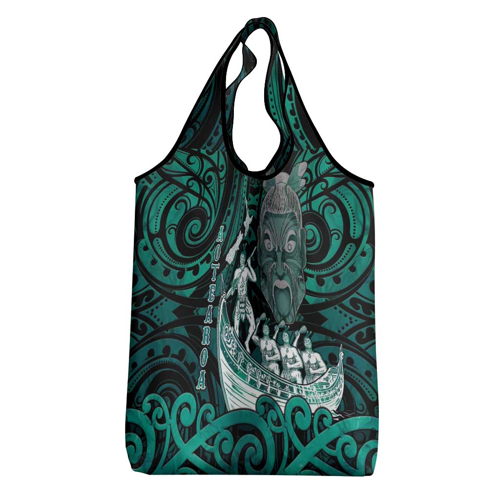 New Zealand Waka Racing Grocery Bag Maori Warriors