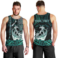 Personalised New Zealand Waka Racing Men Tank Top Maori Warriors