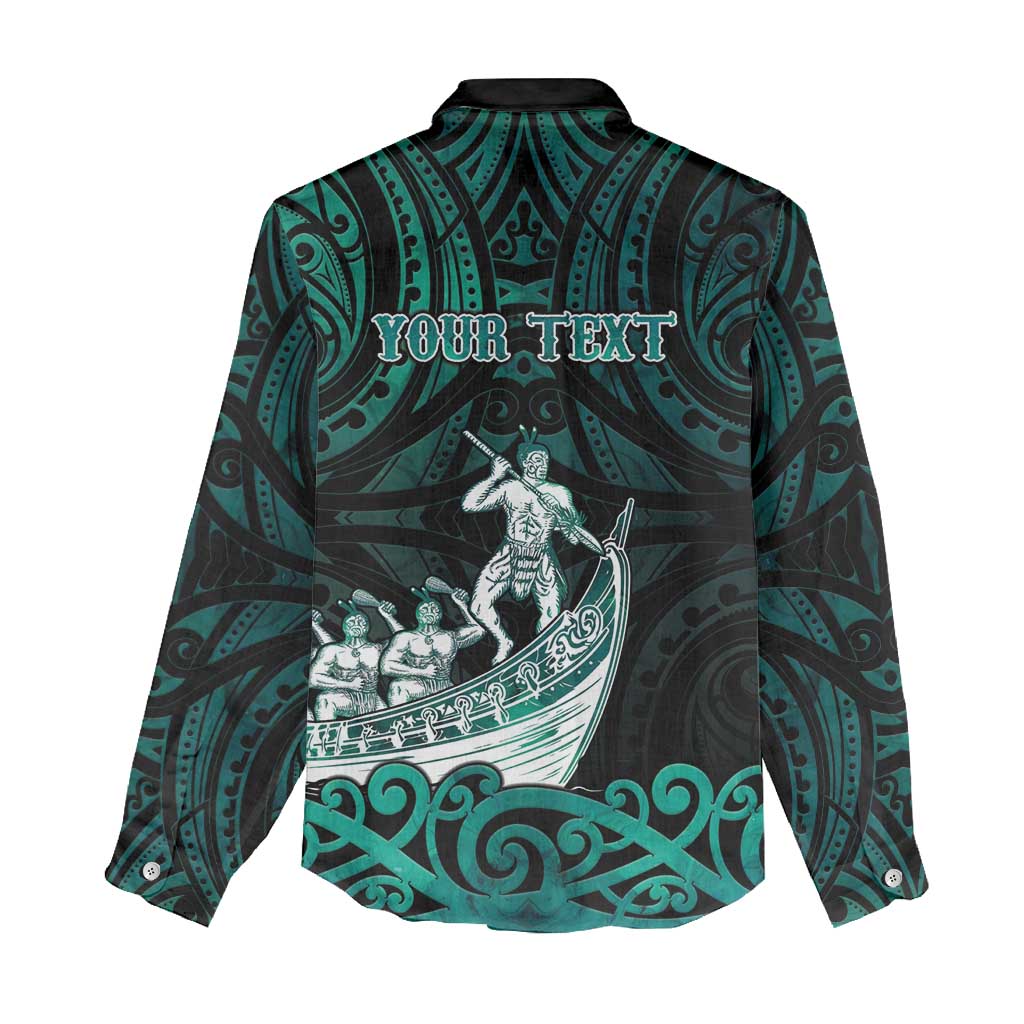 Personalised New Zealand Waka Racing Women Casual Shirt Maori Warriors LT05 - Polynesian Pride