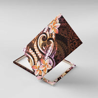 Polynesian Art Tattoo Canvas Wall Art Plumeria Flowers Peach Gradient