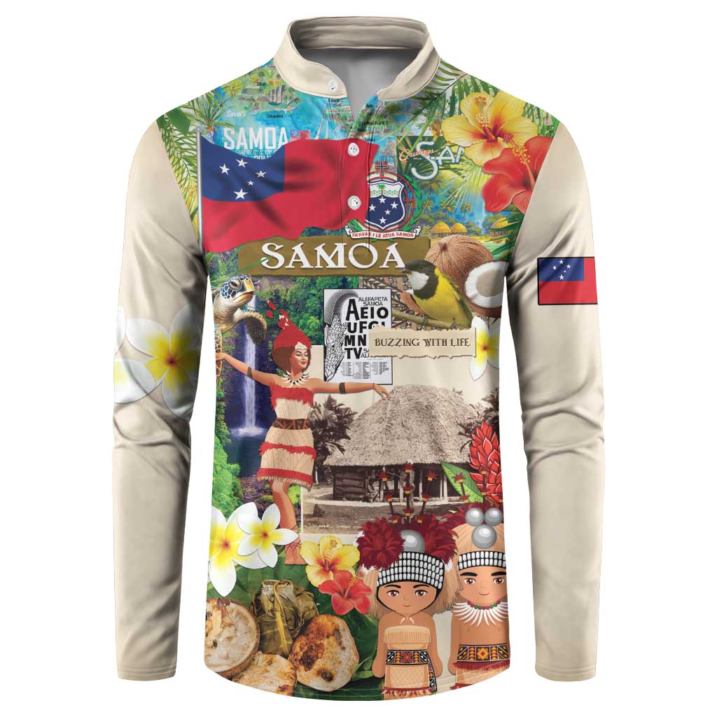 Samoa Culture Button Sweatshirt Embracing The Spirit