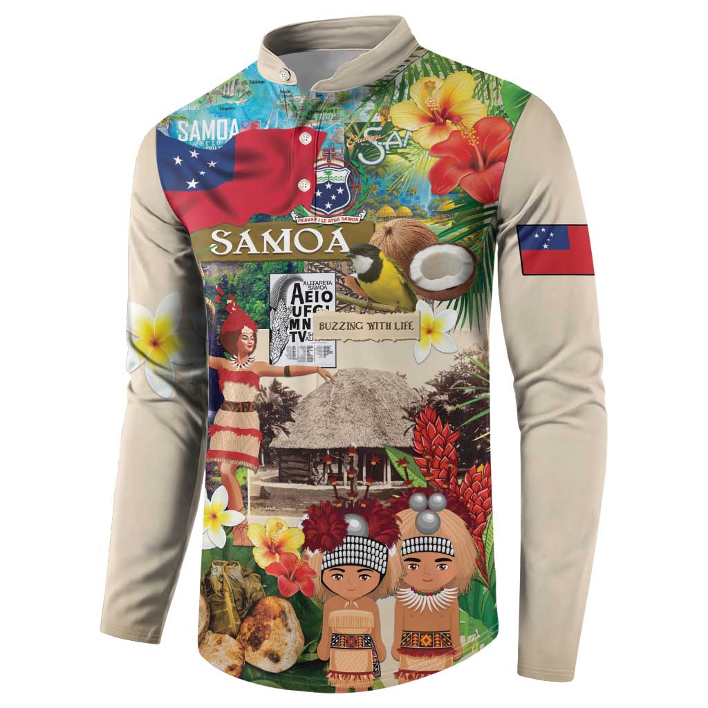 Samoa Culture Button Sweatshirt Embracing The Spirit