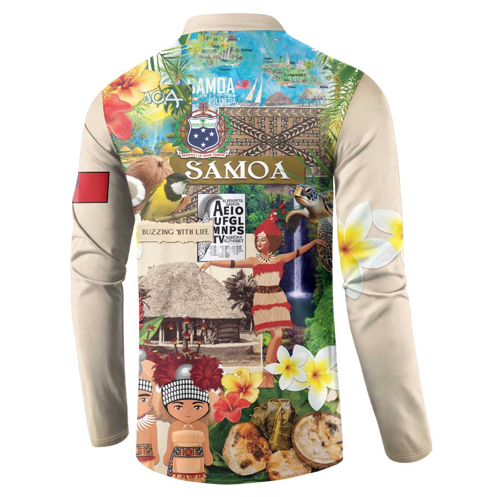 Samoa Culture Button Sweatshirt Embracing The Spirit