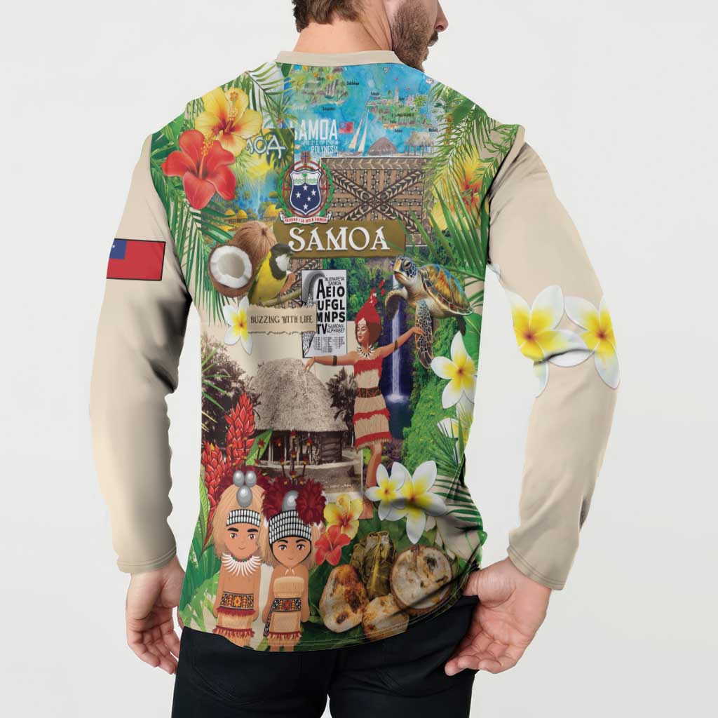 Samoa Culture Button Sweatshirt Embracing The Spirit