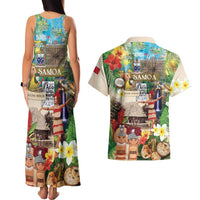 Samoa Culture Couples Matching Tank Maxi Dress and Hawaiian Shirt Embracing The Spirit