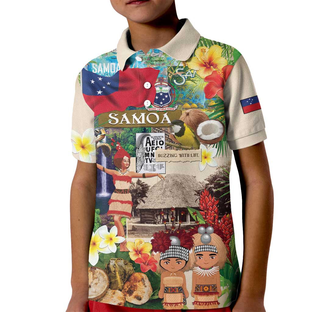 Samoa Culture Kid Polo Shirt Embracing The Spirit