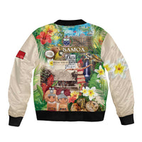 Samoa Culture Sleeve Zip Bomber Jacket Embracing The Spirit