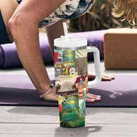 Samoa Culture Tumbler With Handle Embracing The Spirit LT05 - Polynesian Pride