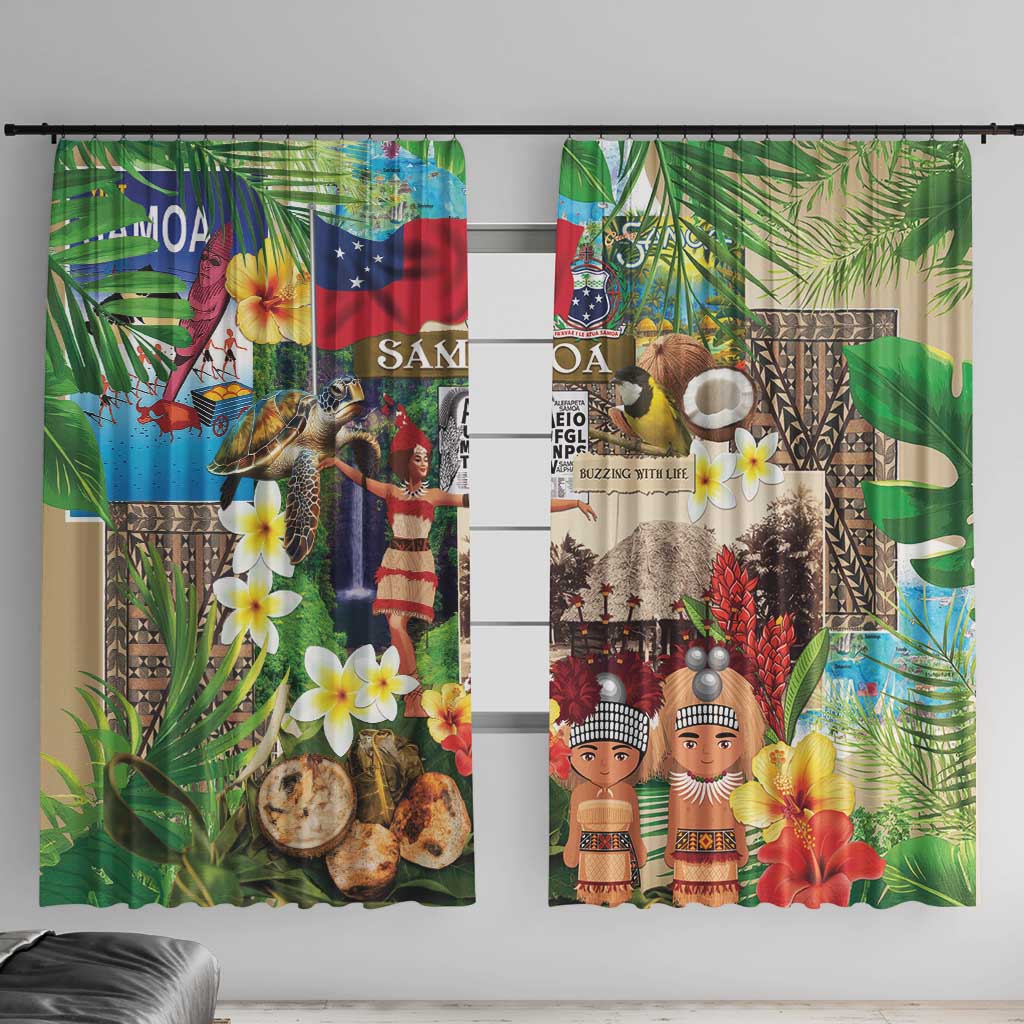 Samoa Culture Window Curtain Embracing The Spirit