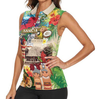 Samoa Culture Women Sleeveless Polo Shirt Embracing The Spirit