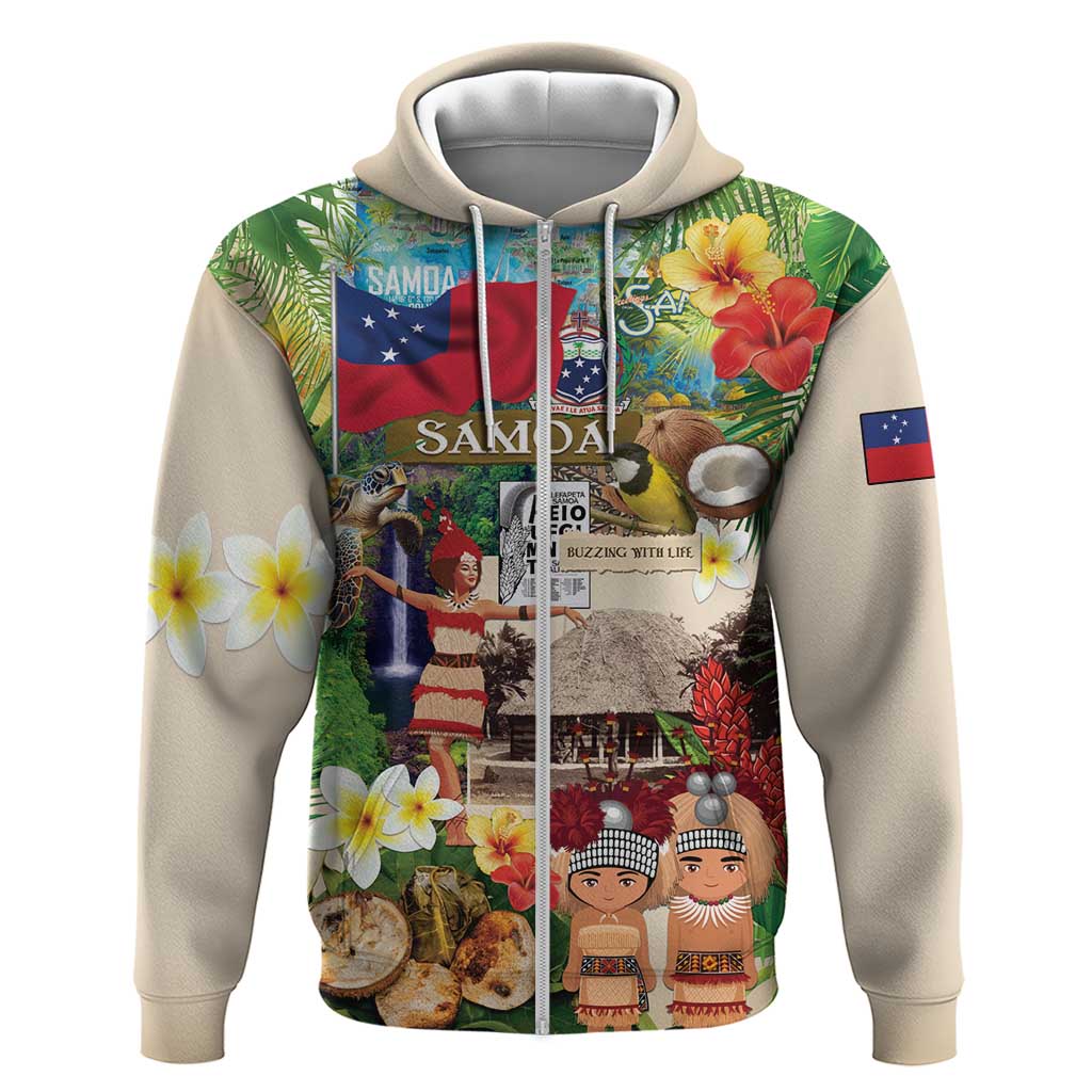 Samoa Culture Zip Hoodie Embracing The Spirit