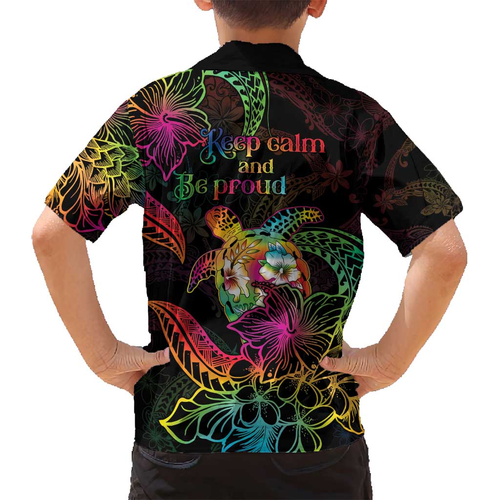 Hawaii Pride Family Matching Long Sleeve Bodycon Dress and Hawaiian Shirt Aloha Is Aloha