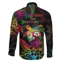 Hawaii Pride Family Matching Long Sleeve Bodycon Dress and Hawaiian Shirt Aloha Is Aloha