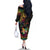 Hawaii Pride Family Matching Off The Shoulder Long Sleeve Dress and Hawaiian Shirt Aloha Is Aloha