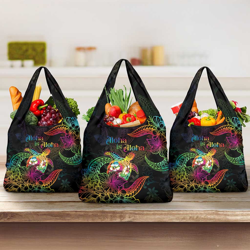 Hawaii Pride Grocery Bag Aloha Is Aloha