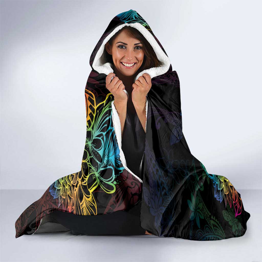 Hawaii Pride Hooded Blanket Aloha Is Aloha
