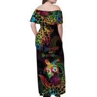 Hawaii Pride Off Shoulder Maxi Dress Aloha Is Aloha