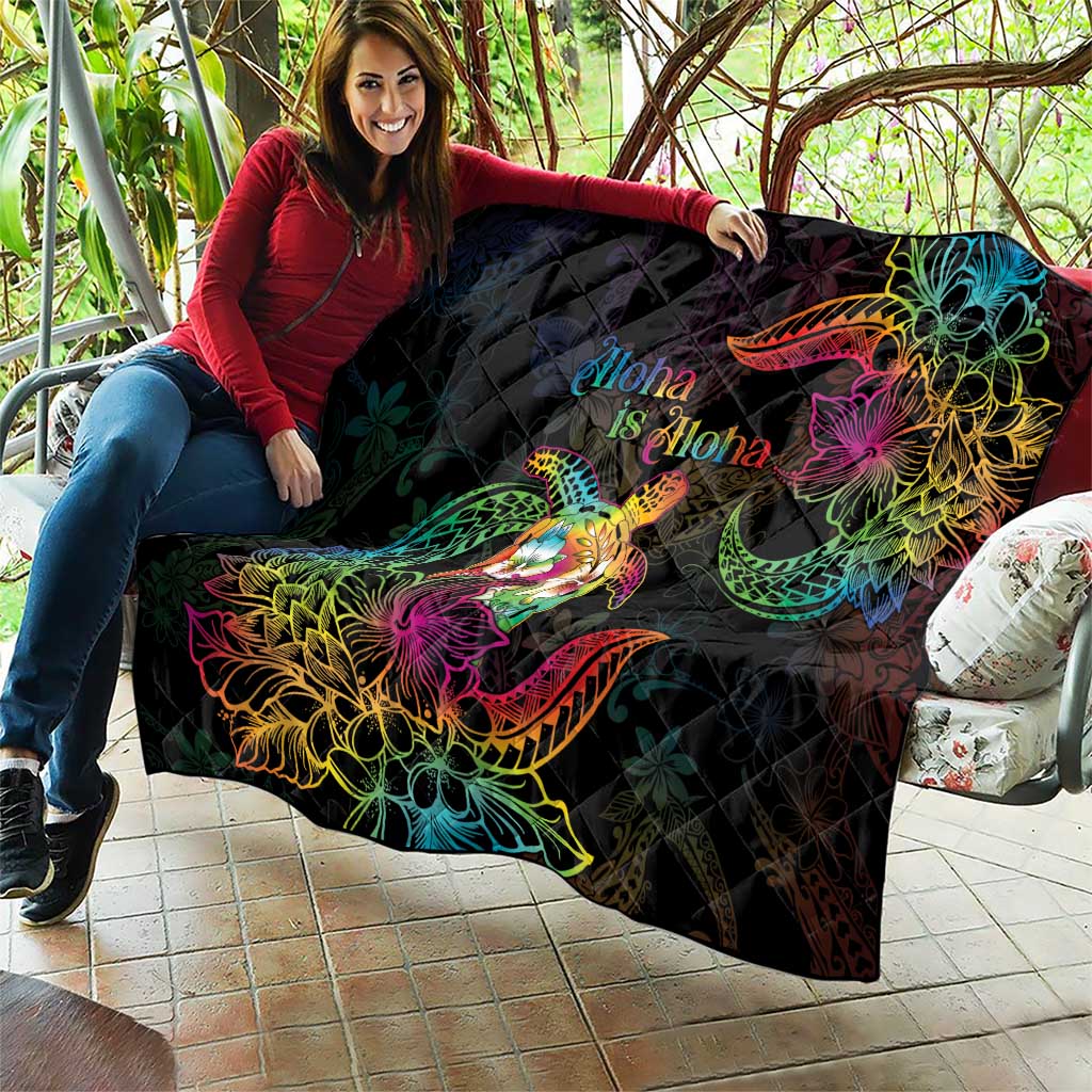 Hawaii Pride Quilt Aloha Is Aloha