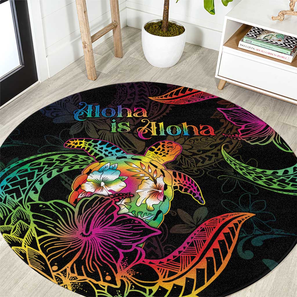 Hawaii Pride Round Carpet Aloha Is Aloha