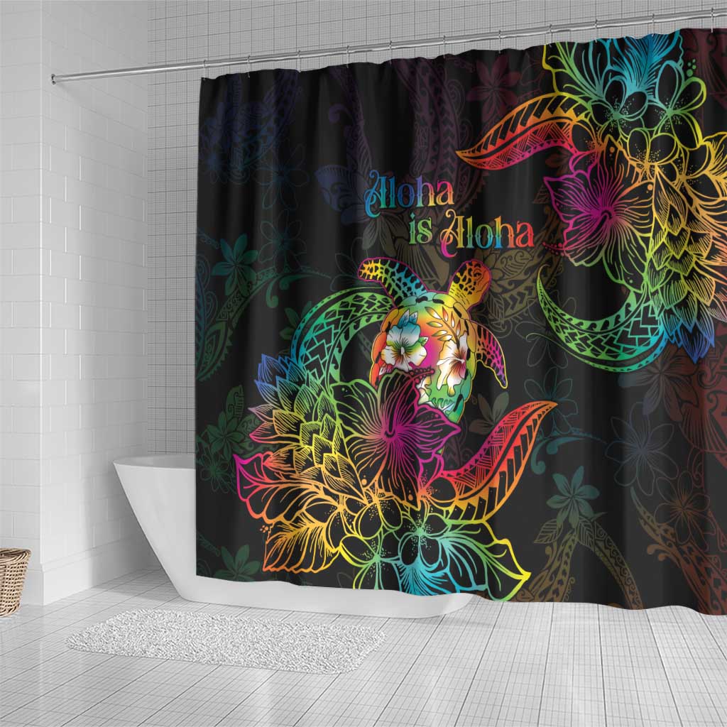 Hawaii Pride Shower Curtain Aloha Is Aloha