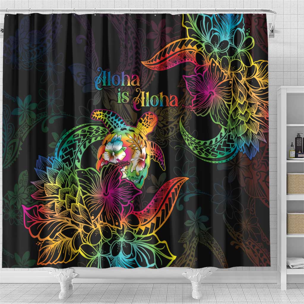 Hawaii Pride Shower Curtain Aloha Is Aloha