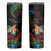 Hawaii Pride Skinny Tumbler Aloha Is Aloha