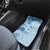 Hawaii Tapa Pattern With Blue Hibiscus Car Mats