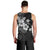 Hawaii Tapa Pattern With Black Hibiscus Men Tank Top