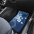 Hawaii Tapa Pattern With Navy Hibiscus Car Mats