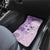 Hawaii Tapa Pattern With Violet Hibiscus Car Mats