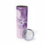 Hawaii Tapa Pattern With Violet Hibiscus Skinny Tumbler