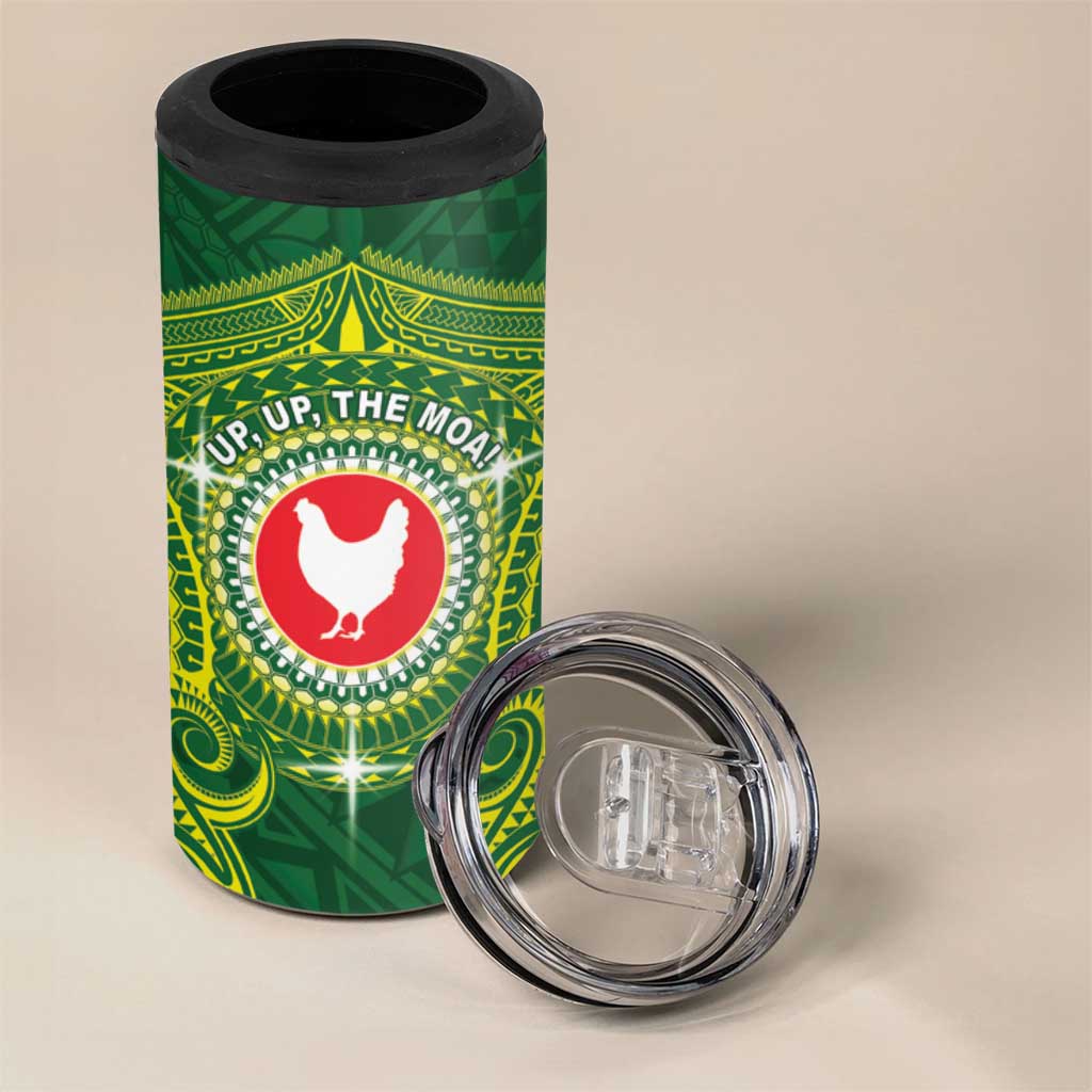 Personalized American Samoa Manua Cession Day 4 in 1 Can Cooler Tumbler Up Up The Moa LT05 - Polynesian Pride
