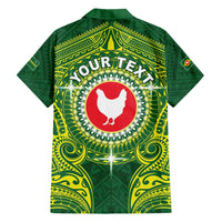 Personalized American Samoa Manua Cession Day Family Matching Short Sleeve Bodycon Dress and Hawaiian Shirt Up Up The Moa