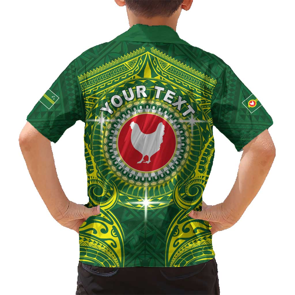 Personalized American Samoa Manua Cession Day Kid Hawaiian Shirt Up Up The Moa