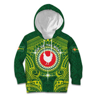 Personalized American Samoa Manua Cession Day Kid Hoodie Up Up The Moa