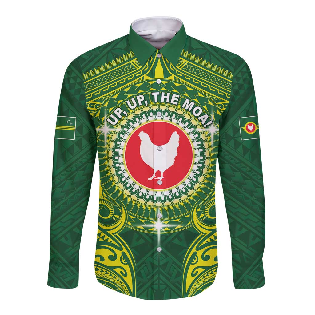 Personalized American Samoa Manua Cession Day Long Sleeve Button Shirt Up Up The Moa