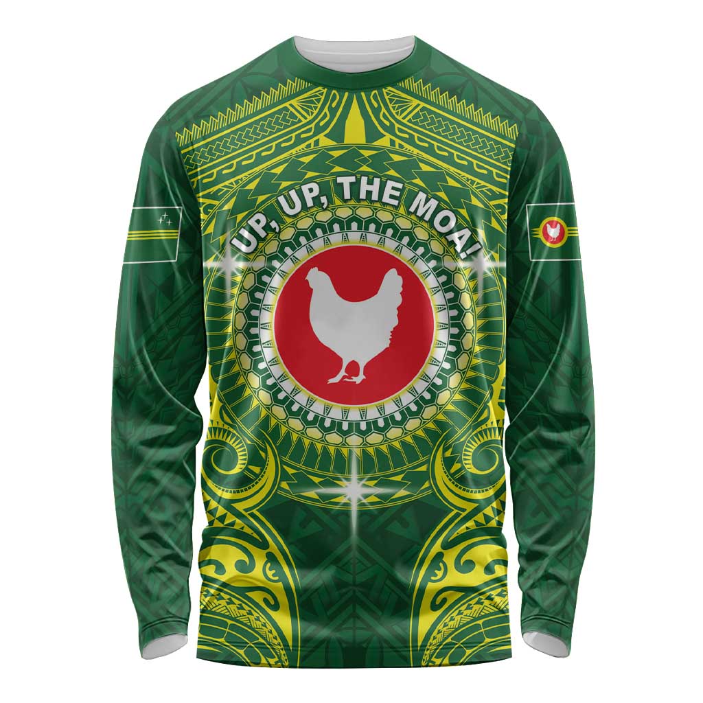 Personalized American Samoa Manua Cession Day Long Sleeve Shirt Up Up The Moa