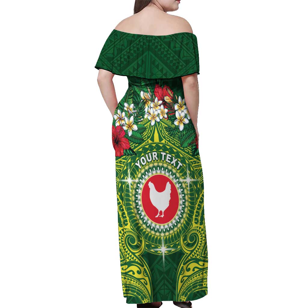 Personalized American Samoa Manua Cession Day Off Shoulder Maxi Dress Up Up The Moa