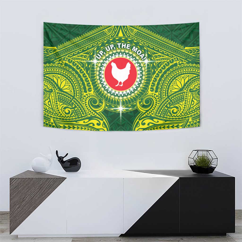 American Samoa Manua Cession Day Tapestry Up Up The Moa