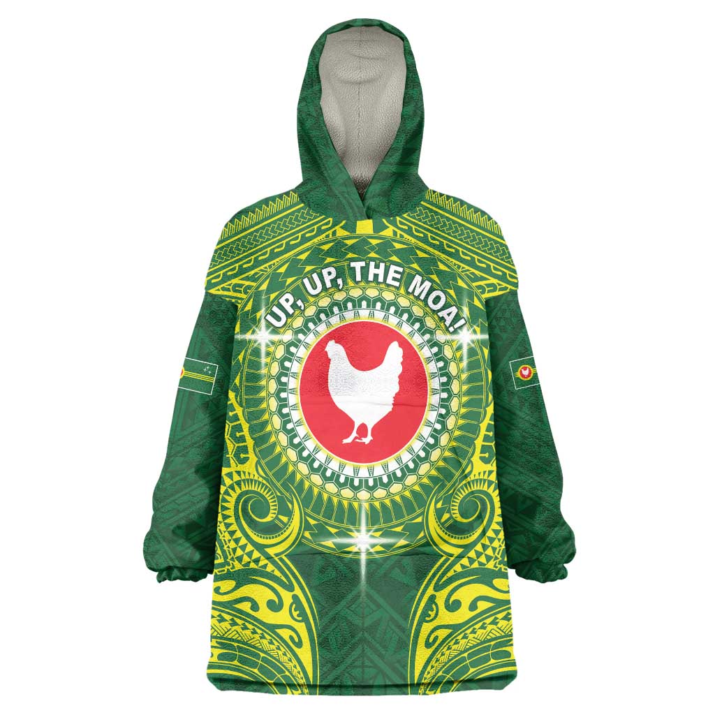 Personalized American Samoa Manua Cession Day Wearable Blanket Hoodie Up Up The Moa