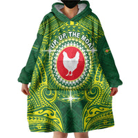 Personalized American Samoa Manua Cession Day Wearable Blanket Hoodie Up Up The Moa