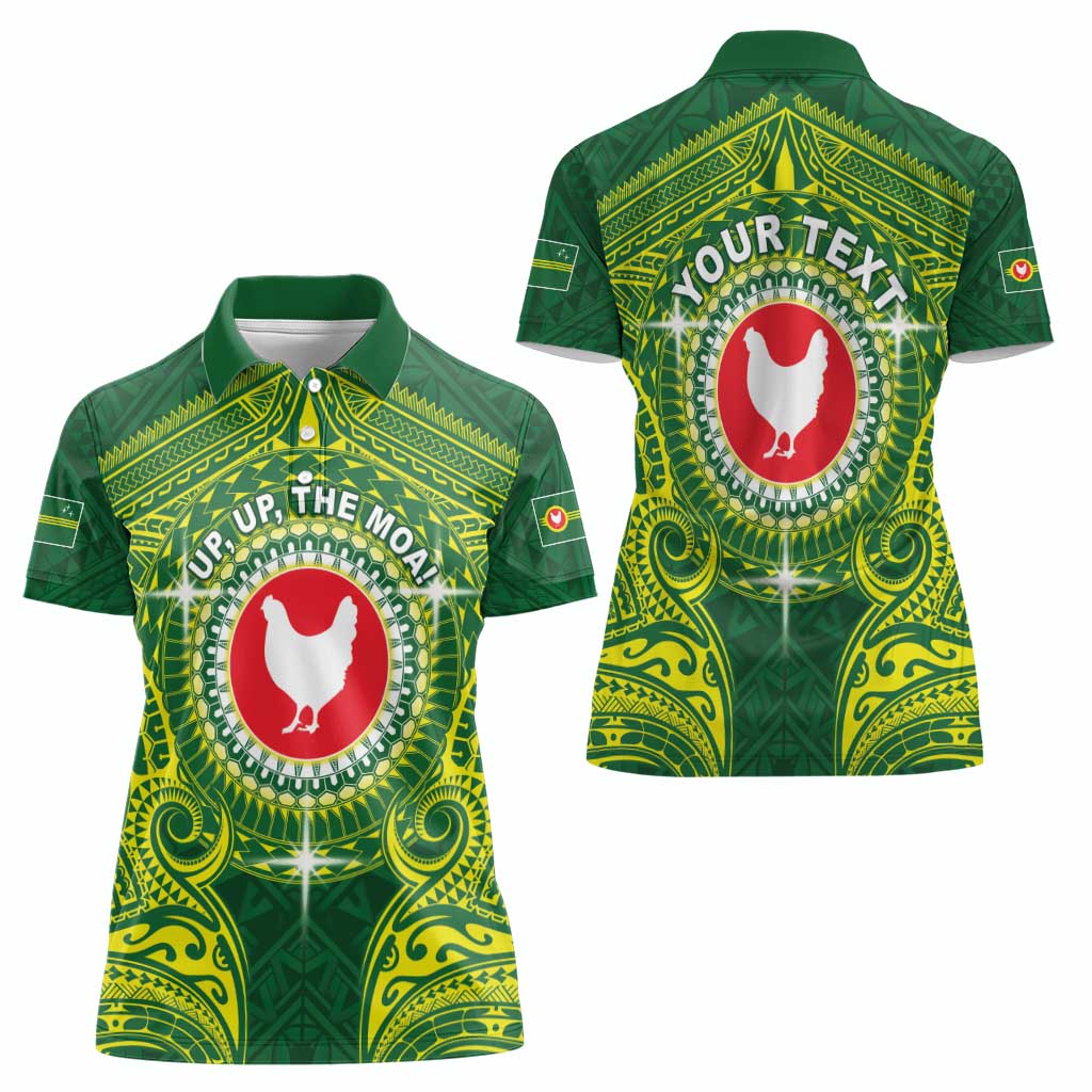 Personalized American Samoa Manua Cession Day Women Polo Shirt Up Up The Moa
