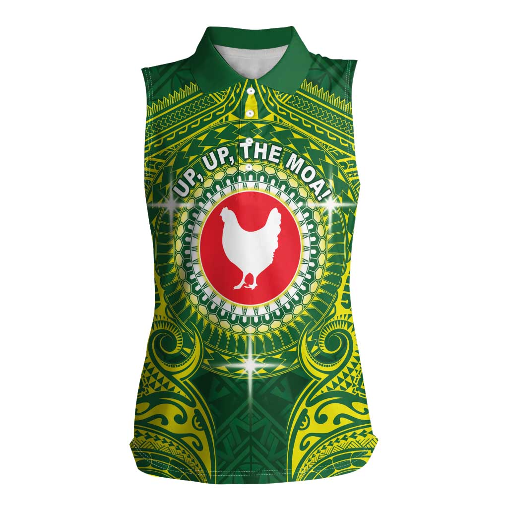 Personalized American Samoa Manua Cession Day Women Sleeveless Polo Shirt Up Up The Moa