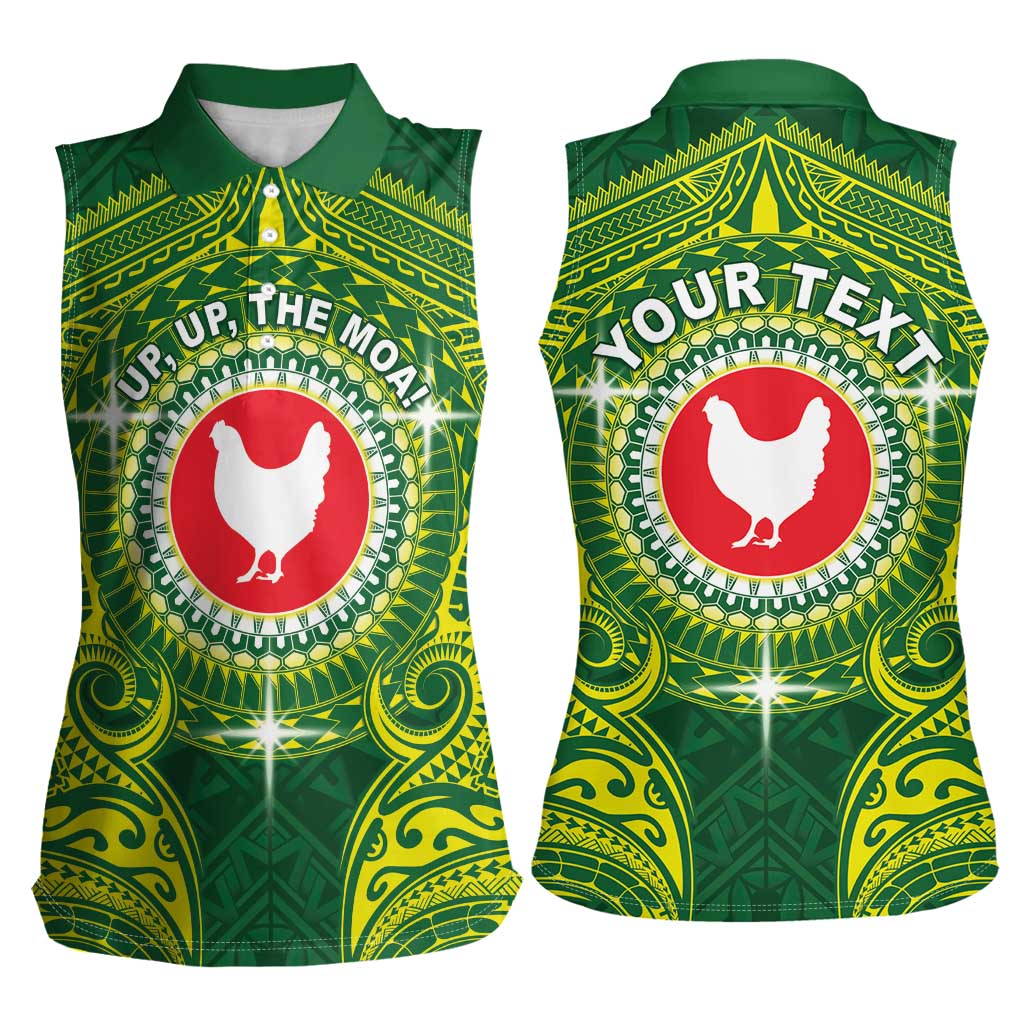 Personalized American Samoa Manua Cession Day Women Sleeveless Polo Shirt Up Up The Moa